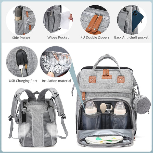 Deluxe Diaper Backpack Changing Station